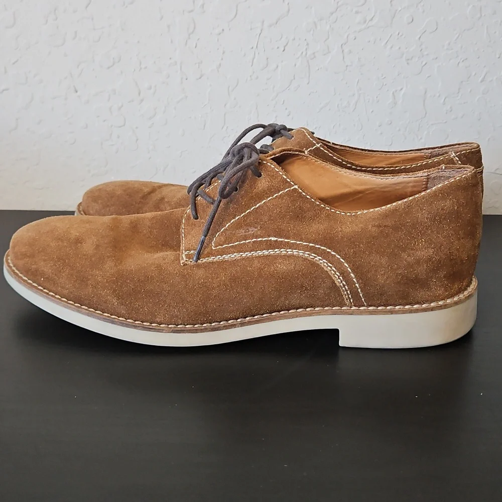 Goex Mens Suede Lace Up Shoes, Size 42 1/2 (US 9 1/2)